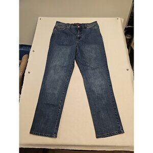 Gloria Vanderbilt Amanda Straight Leg Women's size 16 Dark‎ Blue Denim jeans